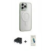 MARSİLYAN™- iPhone 15 Pro Max Kılıf Yankı Işık Özel Seri - Şeffaf Pasifik Cam Ekran Koruyucu + Raze Metal Kamera Lens - LT
