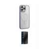 MARSİLYAN™- iPhone 15 Pro Max Kılıf Yankı Işık Özel Seri - Siyah 3D Antistatik Hayalet Cam Ekran Koruyucu