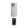 MARSİLYAN™- iPhone 15 Pro Max Kılıf Yankı Işık Özel Seri - Siyah 3D Antistatik Hayalet Cam Ekran Koruyucu