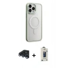 MARSİLYAN™- iPhone 15 Pro Max Kılıf Yankı Işık Özel Seri - Siyah Bilvis Hayalet Cam Ekran Koruyucu + Raze Metal Kamera Lens - LT