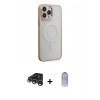 MARSİLYAN™- iPhone 15 Pro Max Kılıf Yankı Işık Özel Seri - Siyah Joko Magic 5D Cam + Raze Metal Kamera Lens - GS