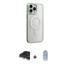 MARSİLYAN™- iPhone 15 Pro Max Kılıf Yankı Işık Özel Seri - Siyah Joko Magic 5D Cam + Raze Metal Kamera Lens - GS