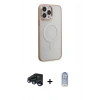 MARSİLYAN™- iPhone 15 Pro Max Kılıf Yankı Işık Özel Seri - Siyah Joko Magic 5D Cam + Raze Metal Kamera Lens - LT