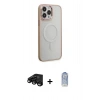 MARSİLYAN™- iPhone 15 Pro Max Kılıf Yankı Işık Özel Seri - Siyah Joko Magic 5D Cam + Raze Metal Kamera Lens - SH