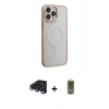 MARSİLYAN™- iPhone 15 Pro Max Kılıf Yankı Işık Özel Seri - Siyah Joko Magic 5D Hayalet Cam + Raze Metal Kamera Lens - LT