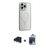 MARSİLYAN™- iPhone 15 Pro Max Kılıf Yankı Işık Özel Seri - Siyah Vanessa Magic Cam + Raze Metal Kamera Lens - LT