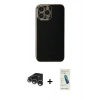 MARSİLYAN™- iPhone 15 Pro Max Kılıf Yankı Serisi - Şeffaf Pasifik Cam Ekran Koruyucu + Raze Metal Kamera Lens - GS