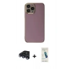 MARSİLYAN™- iPhone 15 Pro Max Kılıf Yankı Serisi - Şeffaf Pasifik Cam Ekran Koruyucu + Raze Metal Kamera Lens - LT