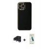 MARSİLYAN™- iPhone 15 Pro Max Kılıf Yankı Serisi - Şeffaf Pasifik Cam Ekran Koruyucu + Raze Metal Kamera Lens - LT