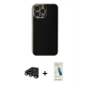 MARSİLYAN™- iPhone 15 Pro Max Kılıf Yankı Serisi - Şeffaf Pasifik Cam Ekran Koruyucu + Raze Metal Kamera Lens - TMGI
