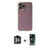 MARSİLYAN™- iPhone 15 Pro Max Kılıf Yankı Serisi - Siyah 360 Mat Full Body Arka Koruyucu + PVD Metal Kamera Lens - TU