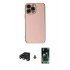MARSİLYAN™- iPhone 15 Pro Max Kılıf Yankı Serisi - Siyah 360 Mat Full Body Arka Koruyucu + Raze Metal Kamera Lens - TMGI