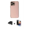 MARSİLYAN™- iPhone 15 Pro Max Kılıf Yankı Serisi - Siyah 3D Antistatik Mat Seramik Nano Ekran Koruyucu + Raze Metal Kamera Lens - GS