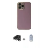 MARSİLYAN™- iPhone 15 Pro Max Kılıf Yankı Serisi - Siyah Joko Magic 5D Cam + Raze Metal Kamera Lens - GS