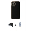 MARSİLYAN™- iPhone 15 Pro Max Kılıf Yankı Serisi - Siyah Joko Magic 5D Cam + Raze Metal Kamera Lens - LT