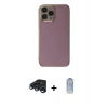MARSİLYAN™- iPhone 15 Pro Max Kılıf Yankı Serisi - Siyah Joko Magic 5D Cam + Raze Metal Kamera Lens - LT