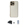 MARSİLYAN™- iPhone 15 Pro Max Kılıf Yankı Serisi - Siyah Joko Magic 5D Cam + Raze Metal Kamera Lens - LT