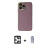 MARSİLYAN™- iPhone 15 Pro Max Kılıf Yankı Serisi - Siyah Joko Magic 5D Cam + PVD Metal Kamera Lens - GS