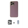 MARSİLYAN™- iPhone 15 Pro Max Kılıf Yankı Serisi - Siyah Joko Magic 5D Cam + PVD Metal Kamera Lens - LT