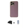 MARSİLYAN™- iPhone 15 Pro Max Kılıf Yankı Serisi - Siyah Joko Magic 5D Cam + Raze Metal Kamera Lens - SH