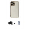 MARSİLYAN™- iPhone 15 Pro Max Kılıf Yankı Serisi - Siyah Joko Magic 5D Cam + Raze Metal Kamera Lens - SH