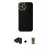 MARSİLYAN™- iPhone 15 Pro Max Kılıf Yankı Serisi - Siyah Joko Magic 5D Hayalet Cam + Raze Metal Kamera Lens - LT