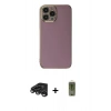 MARSİLYAN™- iPhone 15 Pro Max Kılıf Yankı Serisi - Siyah Joko Magic 5D Hayalet Cam + Raze Metal Kamera Lens - TMGI