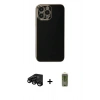 MARSİLYAN™- iPhone 15 Pro Max Kılıf Yankı Serisi - Siyah Joko Magic 5D Hayalet Cam + Raze Metal Kamera Lens - SH