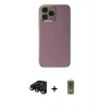MARSİLYAN™- iPhone 15 Pro Max Kılıf Yankı Serisi - Siyah Joko Magic 5D Hayalet Cam + Raze Metal Kamera Lens - SH