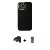 MARSİLYAN™- iPhone 15 Pro Max Kılıf Yankı Serisi - Siyah Joko Magic 5D Hayalet Cam + Raze Metal Kamera Lens - GS