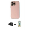 MARSİLYAN™- iPhone 15 Pro Max Kılıf Yankı Serisi - Siyah Polymer Nano Ekran Koruyucu + Raze Metal Kamera Lens - TMGI
