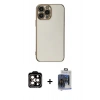 MARSİLYAN™- iPhone 15 Pro Max Kılıf Yankı Serisi - Siyah Vanessa Magic Cam + PVD Metal Kamera Lens - TU