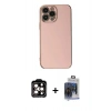 MARSİLYAN™- iPhone 15 Pro Max Kılıf Yankı Serisi - Siyah Vanessa Magic Cam + PVD Metal Kamera Lens - TU