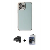 MARSİLYAN™- iPhone 15 Pro Max Kılıf Yankı Serisi - Siyah Vanessa Magic Cam + Raze Metal Kamera Lens - GS