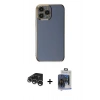 MARSİLYAN™- iPhone 15 Pro Max Kılıf Yankı Serisi - Siyah Vanessa Magic Cam + Raze Metal Kamera Lens - GS
