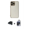 MARSİLYAN™- iPhone 15 Pro Max Kılıf Yankı Serisi - Siyah Vanessa Magic Cam + Raze Metal Kamera Lens - LT