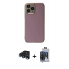 MARSİLYAN™- iPhone 15 Pro Max Kılıf Yankı Serisi - Siyah Vanessa Magic Cam + Raze Metal Kamera Lens - LT