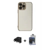 MARSİLYAN™- iPhone 15 Pro Max Kılıf Yankı Serisi - Siyah Vanessa Magic Cam + Raze Metal Kamera Lens - SH