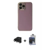 MARSİLYAN™- iPhone 15 Pro Max Kılıf Yankı Serisi - Siyah Vanessa Magic Cam + Raze Metal Kamera Lens - SH