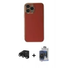 MARSİLYAN™- iPhone 15 Pro Max Kılıf Yankı Serisi - Siyah Vanessa Magic Cam + Raze Metal Kamera Lens - SH