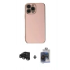 MARSİLYAN™- iPhone 15 Pro Max Kılıf Yankı Serisi - Siyah Vanessa Magic Cam + Raze Metal Kamera Lens - SH