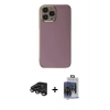 MARSİLYAN™- iPhone 15 Pro Max Kılıf Yankı Serisi - Siyah Vanessa Magic Cam + Raze Metal Kamera Lens - TMGI