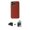 MARSİLYAN™- iPhone 15 Pro Max Kılıf Yankı Serisi - Siyah Vanessa Magic Cam + Raze Metal Kamera Lens - TMGI