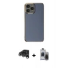 MARSİLYAN™- iPhone 15 Pro Max Kılıf Yankı Serisi - Siyah Vanessa Magic Hayalet Cam + Raze Metal Kamera Lens - GS