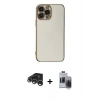 MARSİLYAN™- iPhone 15 Pro Max Kılıf Yankı Serisi - Siyah Vanessa Magic Hayalet Cam + Raze Metal Kamera Lens - GS