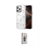 MARSİLYAN™- iPhone 15 Pro Max Kılıf Yörünge Form - Siyah Bilvis 3D Cam Ekran Koruyucu