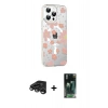 MARSİLYAN™- iPhone 15 Pro Max Kılıf Yörünge Işık Prime - Siyah 360 Mat Full Body Arka Koruyucu + Raze Metal Kamera Lens - TMGI