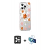 MARSİLYAN™- iPhone 15 Pro Max Kılıf Yörünge Işık Prime - Siyah 3D Antistatik Seramik Nano Ekran Koruyucu + PVD Metal Kamera Lens - SH