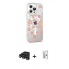 MARSİLYAN™- iPhone 15 Pro Max Kılıf Yörünge Işık Prime - Siyah Bilvis 0.18mm Plus Cam Ekran Koruyucu + Raze Metal Kamera Lens - TMGI