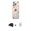 MARSİLYAN™- iPhone 15 Pro Max Kılıf Yörünge Işık Prime - Siyah Bilvis 0.18mm Plus Cam Ekran Koruyucu + Raze Metal Kamera Lens - TMGI